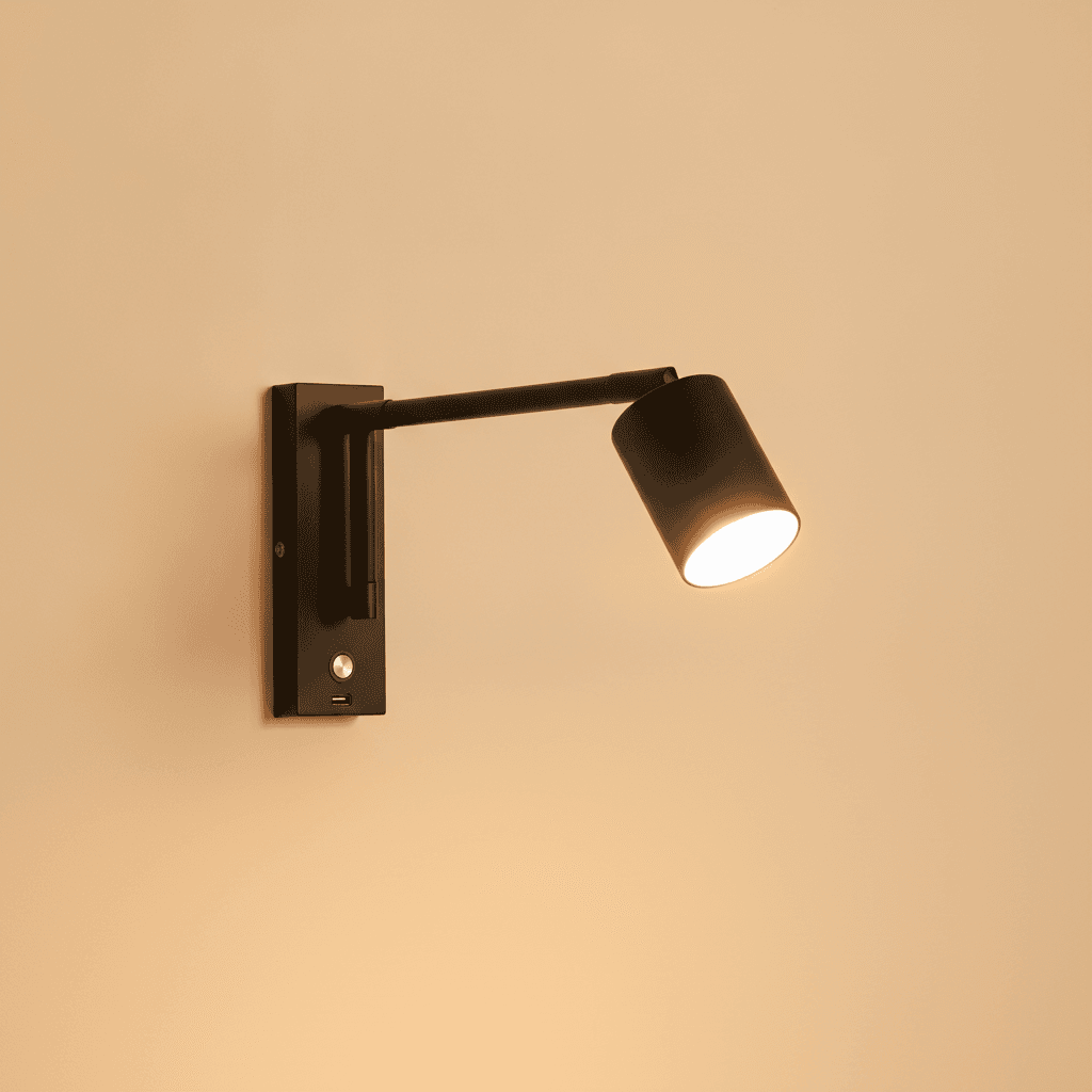 Applique Murale Liseuse Orientable — Port USB - Image 1