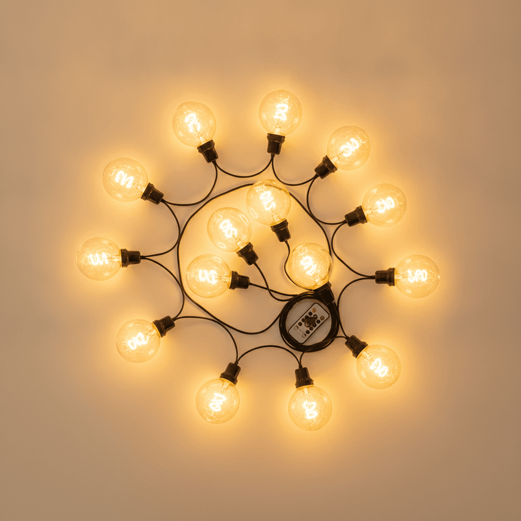 Guirlande Guinguette LED 20m — Étanche IP65