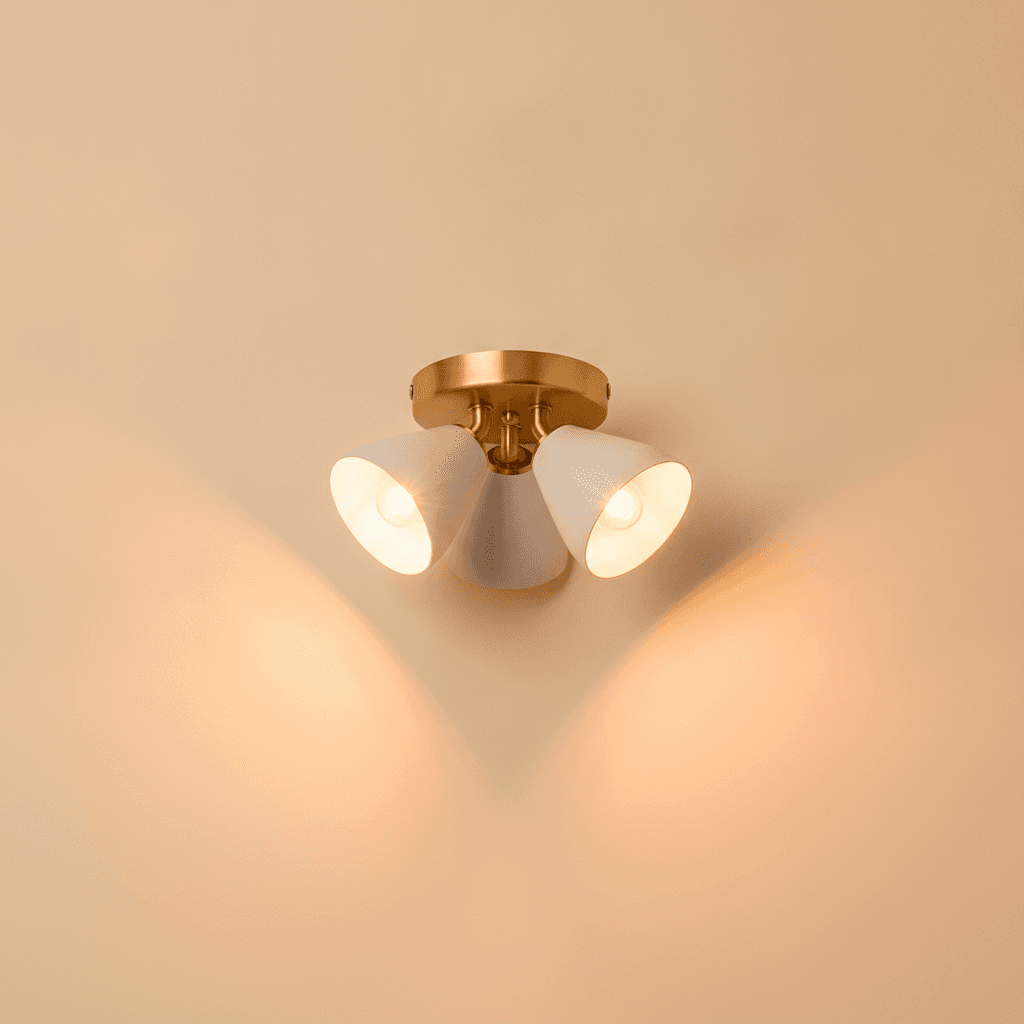 Plafonnier Design Pétales — 3 Têtes Orientables - Image 1